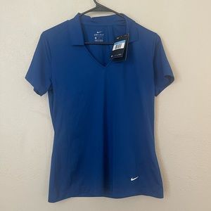 Nike NWT Ladies Dri-FIT Vertical Mesh Polo Size Medium